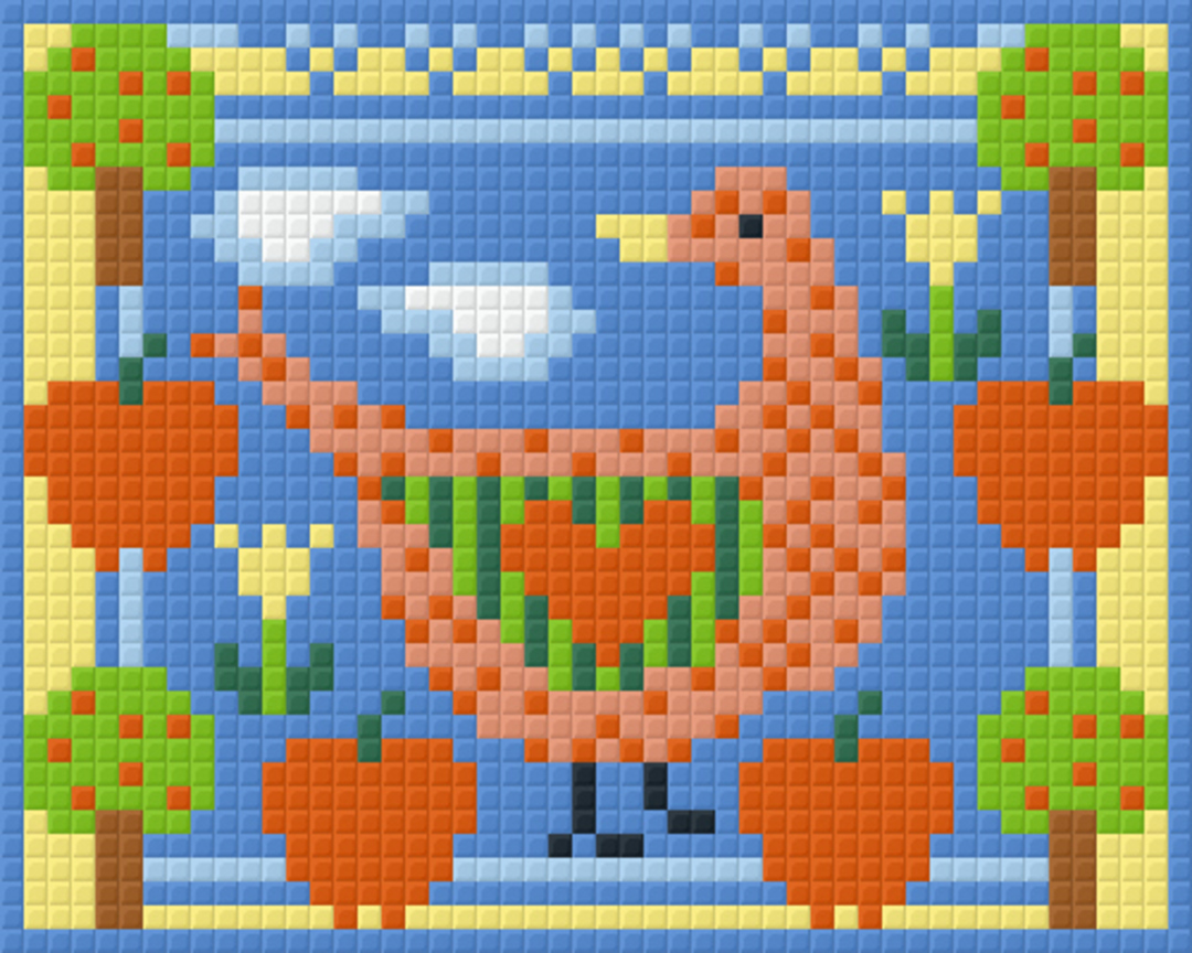U.S.A Goose one [1] Baseplate PixelHobby Mini-mosaic Art Kit image 0